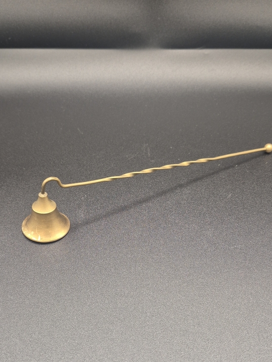 Other - Antique-Style Brass Candle Snuffer with Twisted Handle